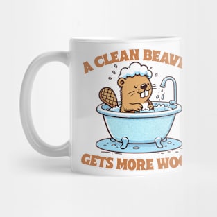 A Clean Beaver Gets More Wood Mug